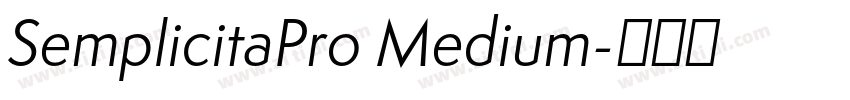 SemplicitaPro Medium字体转换